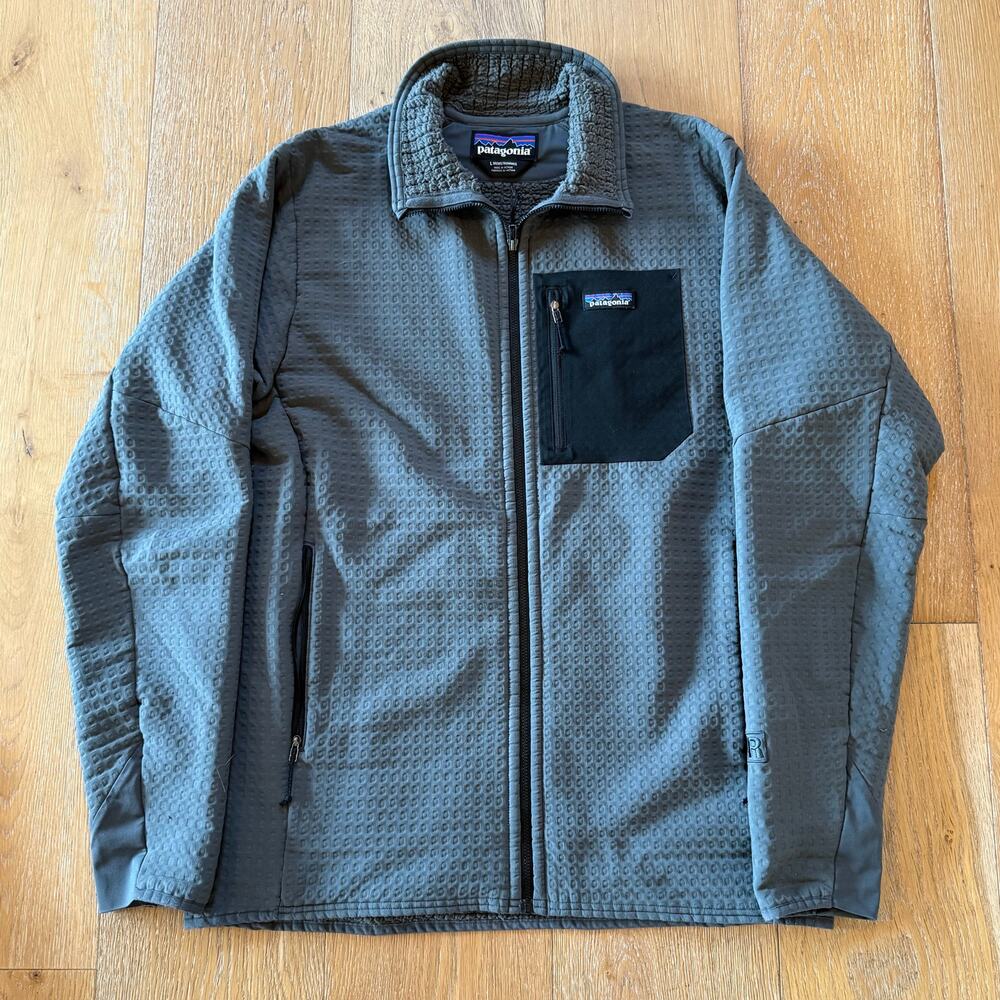 Patagonia Men's Gray Full-Zip R1 TechFace